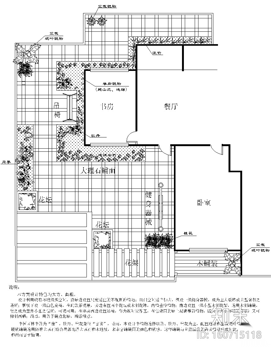 36套屋顶花园景观CAD平面图（各类型的屋顶花园）21-30施工图下载【ID:160715118】