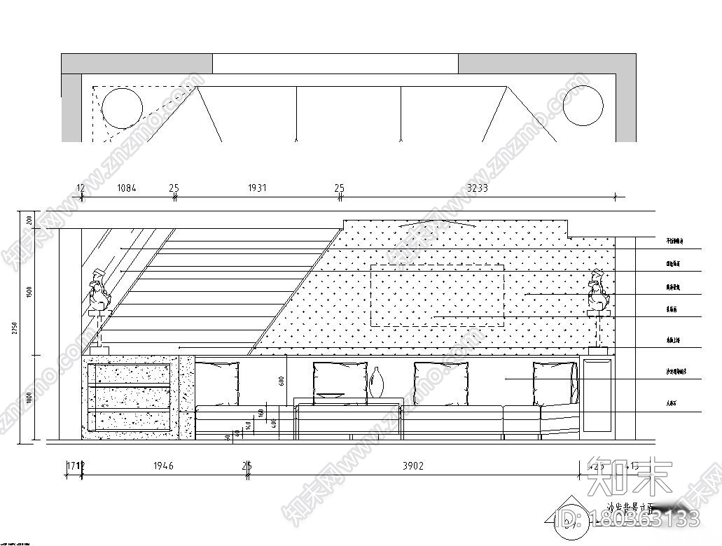 [江苏]现代风水岸枫情130㎡住宅装修施工图施工图下载【ID:180363133】