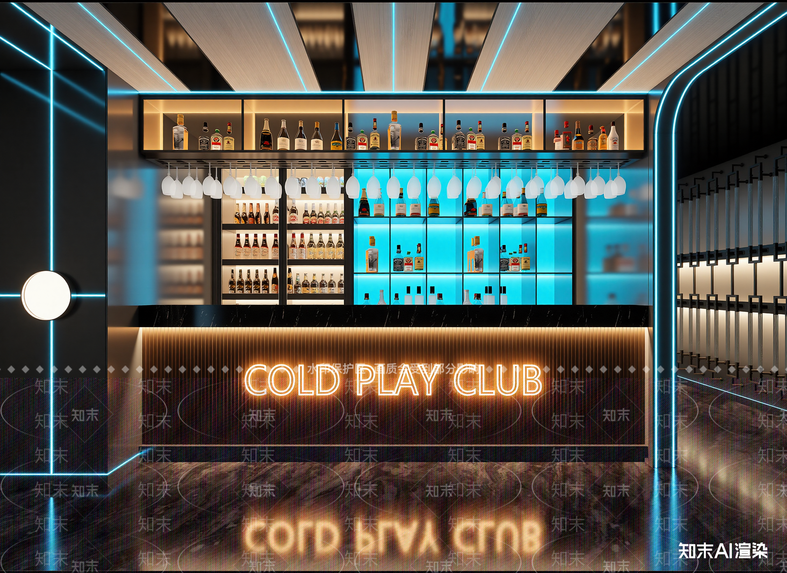 现代酒吧3D模型下载【ID:1214305498】