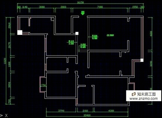 赣州富地中心户型图cad施工图下载【ID:56911850】