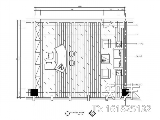 书记办公室装修图cad施工图下载【ID:161825132】