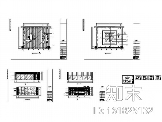 书记办公室装修图cad施工图下载【ID:161825132】