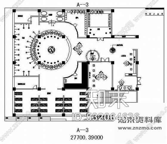 施工图休闲酒店装修设计施工图Ccad施工图下载【ID:532064636】