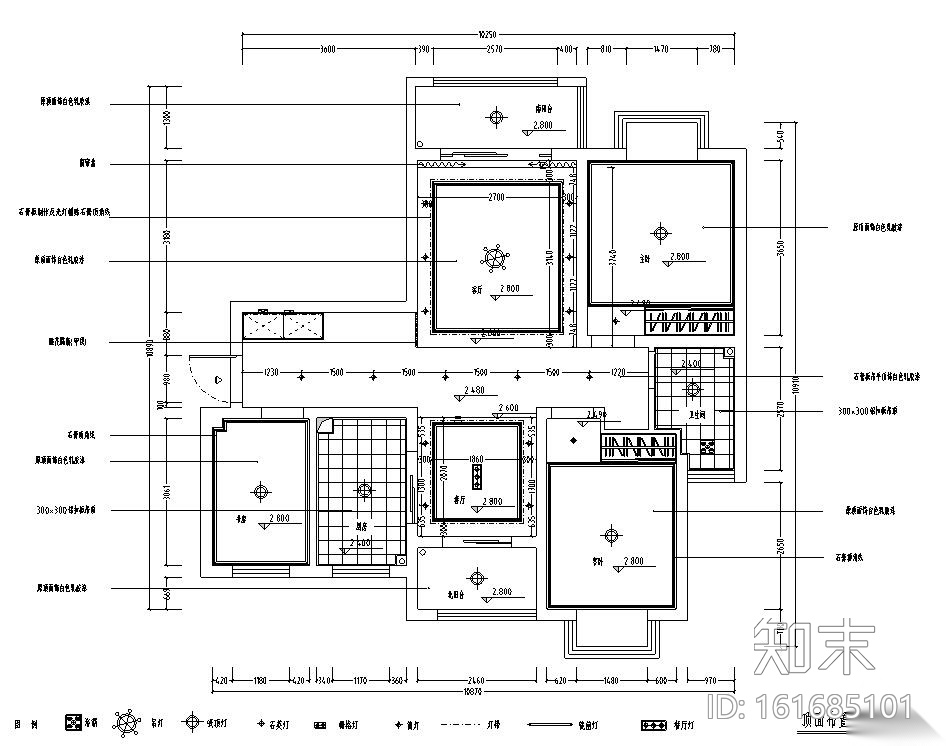 欧式风格实用型家装施工图设计（附实景图）cad施工图下载【ID:161685101】