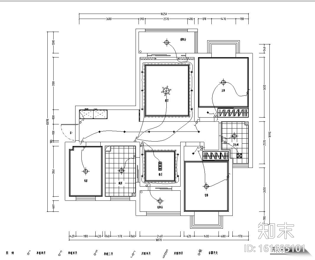 欧式风格实用型家装施工图设计（附实景图）cad施工图下载【ID:161685101】