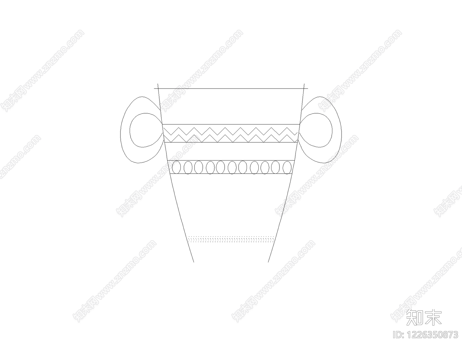 摆件cad施工图下载【ID:1226350873】