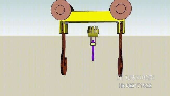 钢厂吊钩三维模型SU模型下载【ID:622171922】