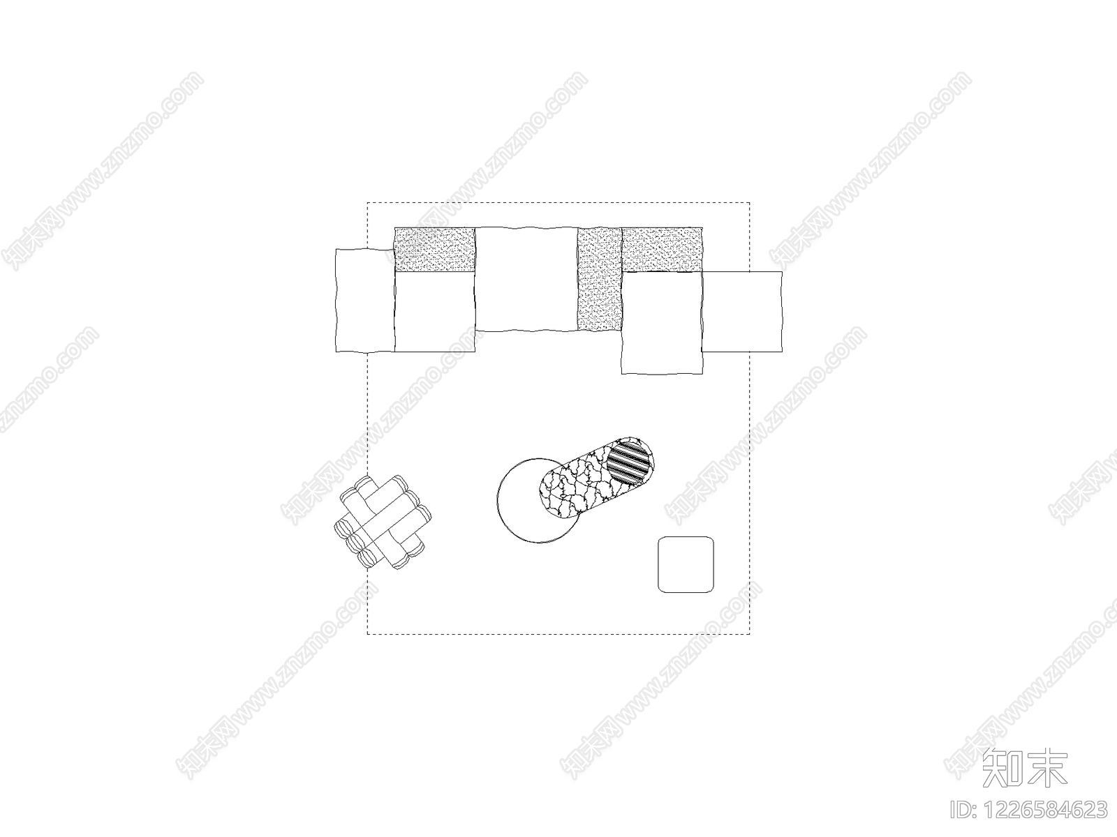 家装图块cad施工图下载【ID:1226584623】