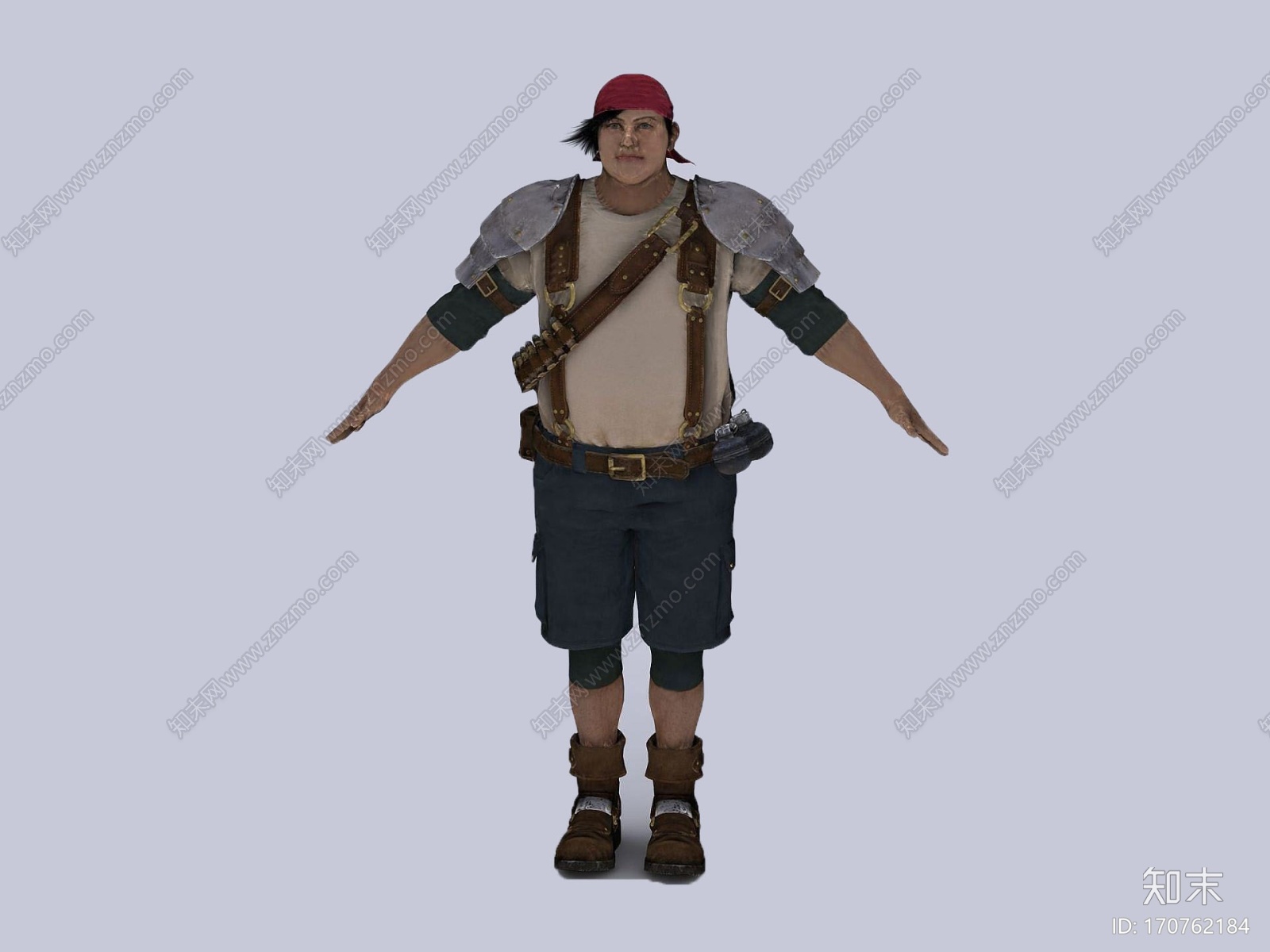 现代3D最终幻想角色CG模型下载【ID:170762184】