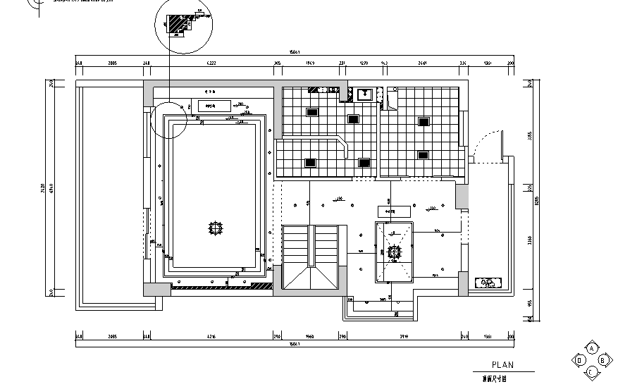 楼兰庭静舍简约小清新复式别墅设计施工图（附效果图）cad施工图下载【ID:161684149】