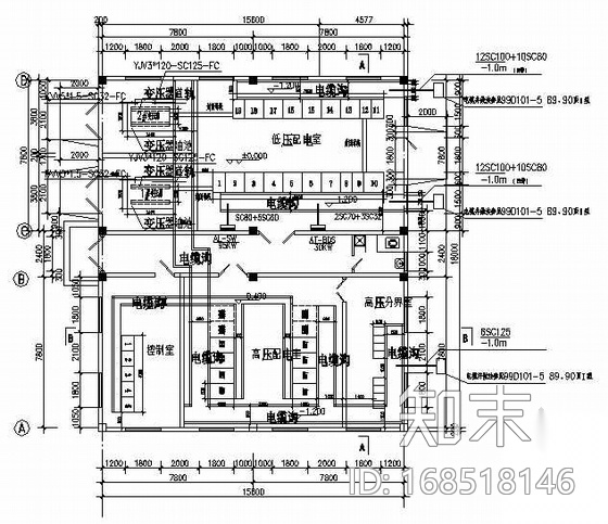 某小区10KV变电所电气图纸施工图下载【ID:168518146】