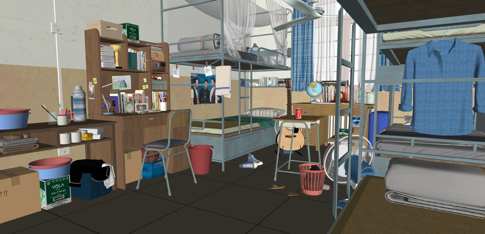 现代家居卧室SU模型下载【ID:1215950020】