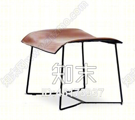 现代皮革凳子3D模型下载【ID:46173937】