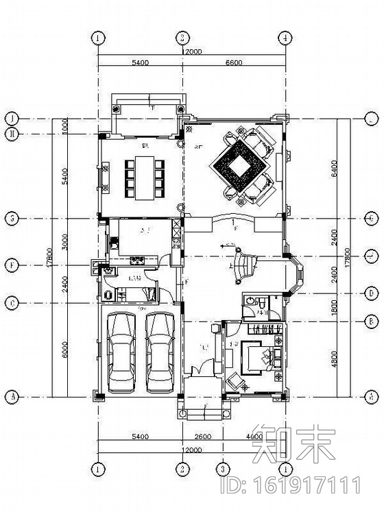 [广东]三层美式新古典别墅样板房装修（含实景）cad施工图下载【ID:161917111】