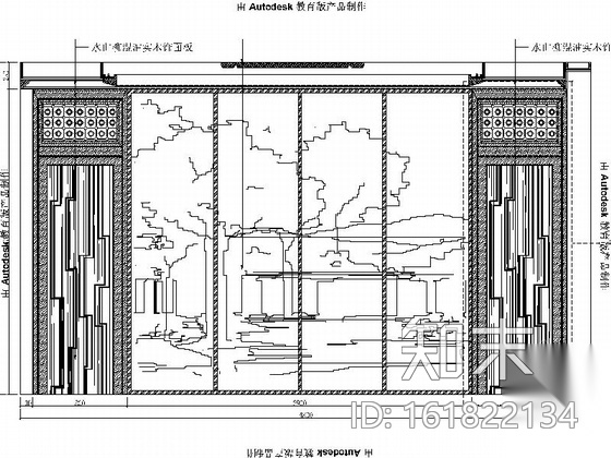 [大理]中式典雅大气别墅室内设计CAD施工图(含效果图）施工图下载【ID:161822134】