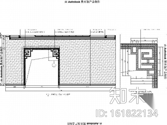 [大理]中式典雅大气别墅室内设计CAD施工图(含效果图）施工图下载【ID:161822134】