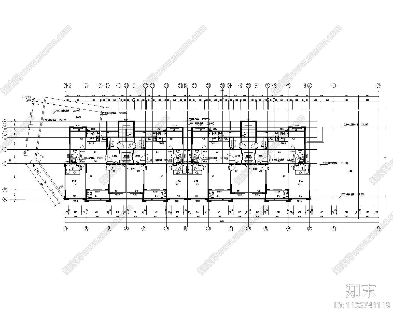 贵州住宅幼儿园地下车库综合体建筑施工图施工图下载【ID:1102741113】