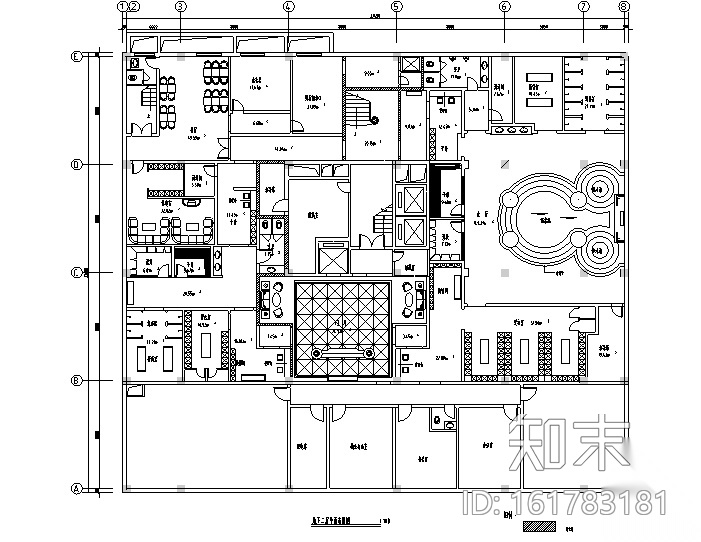 [河南]休闲洗浴中心装修方案cad施工图下载【ID:161783181】