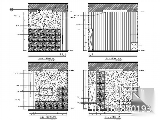 [福州]奢华公馆楼盘售楼处室内设计施工图（含效果图）cad施工图下载【ID:164840193】