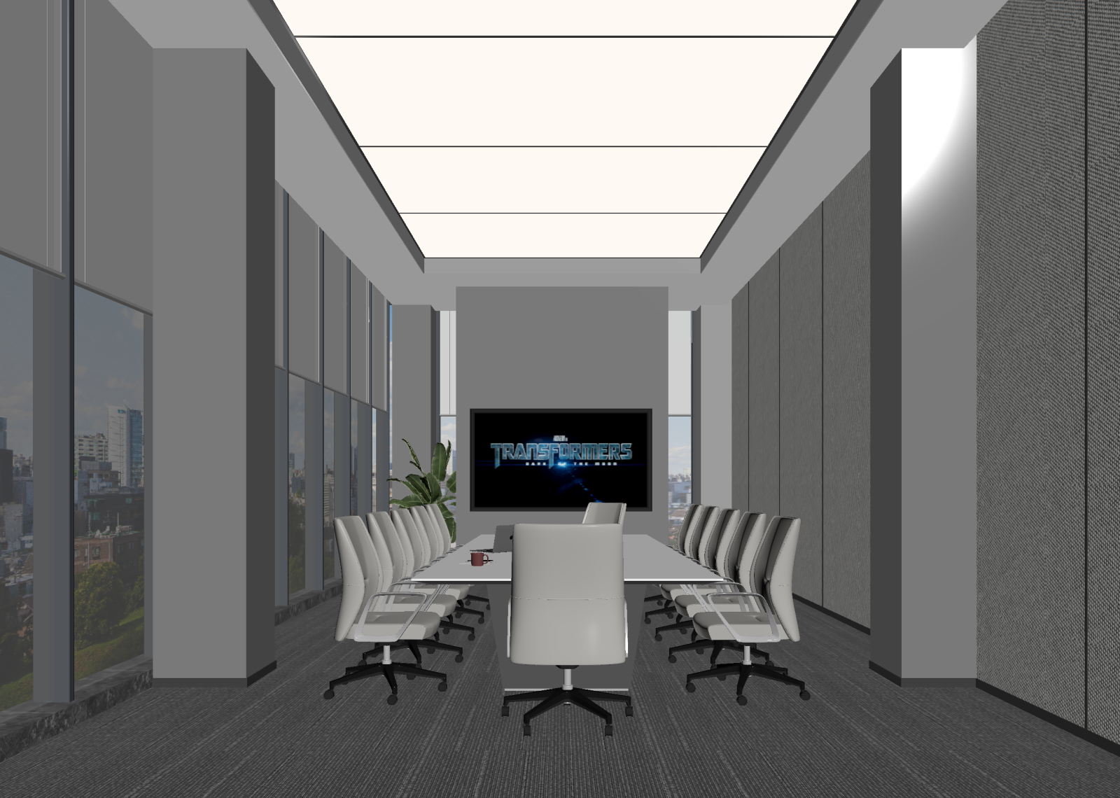 现代会议室3D模型下载【ID:1214598584】
