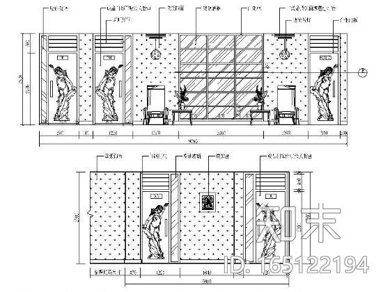 [沈阳]某商务KTV酒店装修图（含效果）cad施工图下载【ID:165122194】
