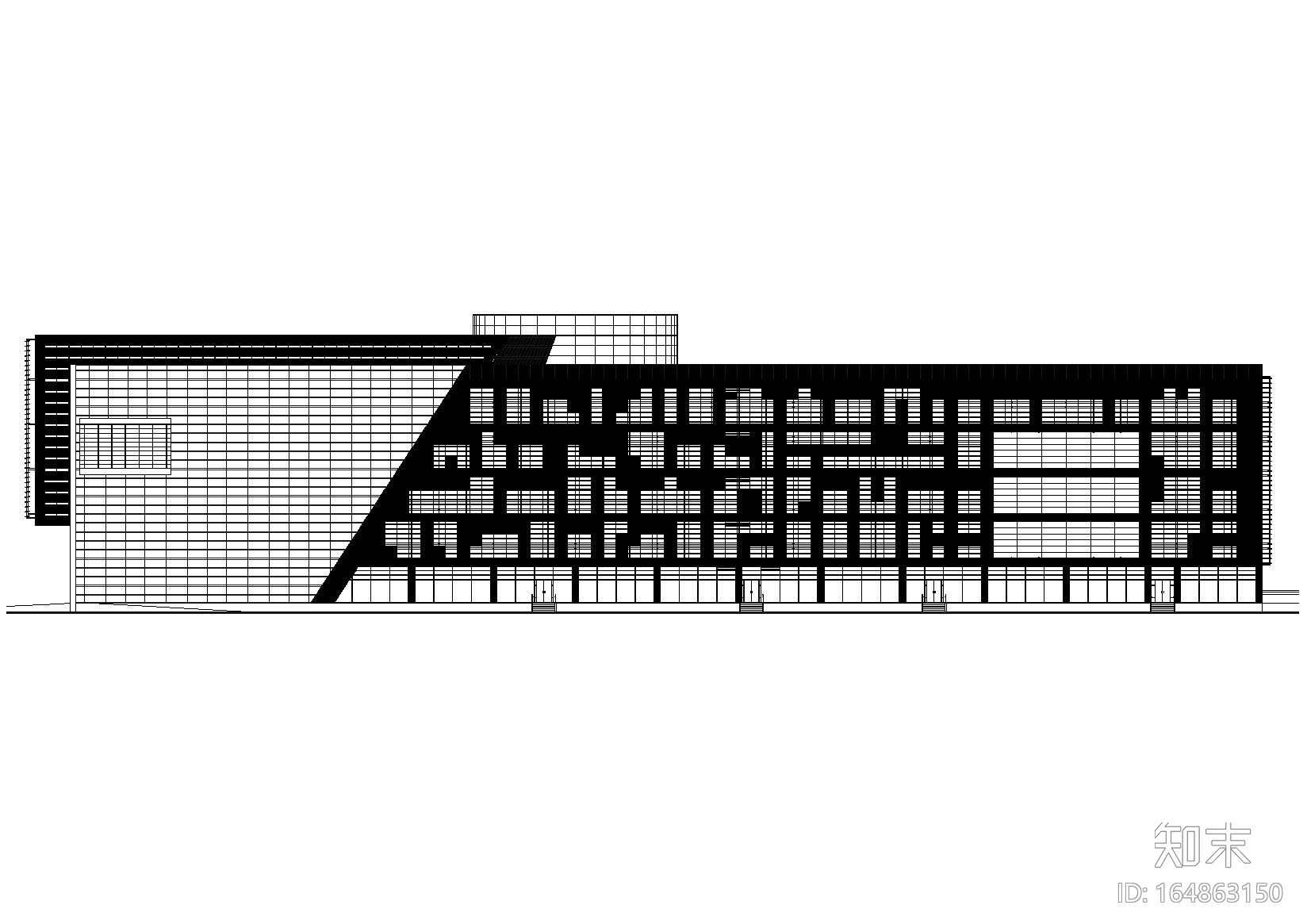 [广州]东莞市图书馆建筑工程项目施工图cad施工图下载【ID:164863150】