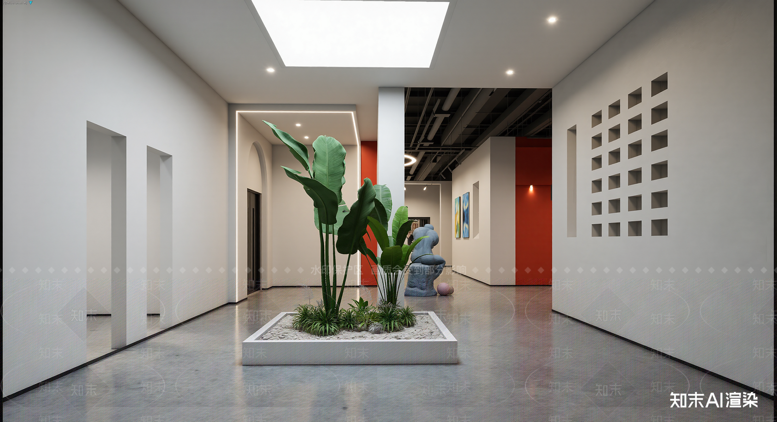 现代博物馆3D模型下载【ID:1222090707】