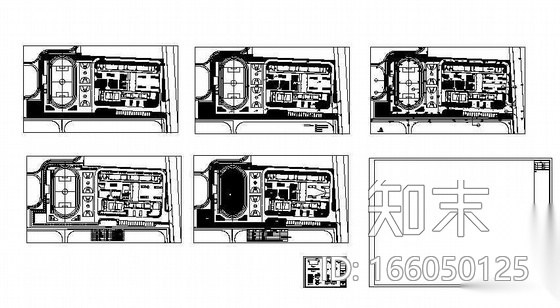 某小学校园景观图纸cad施工图下载【ID:166050125】