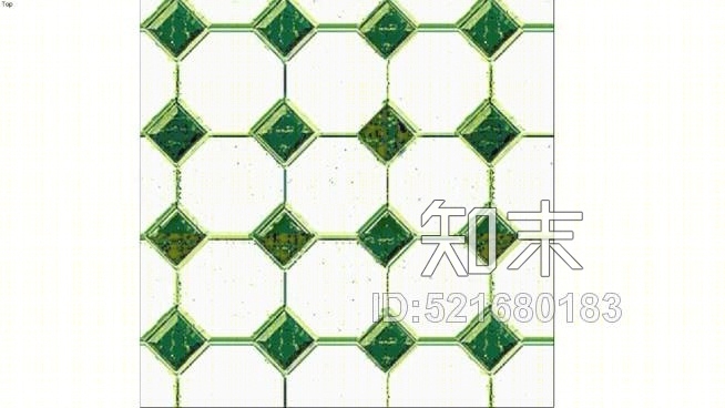 绿色/白色瓷砖SU模型下载【ID:521680183】