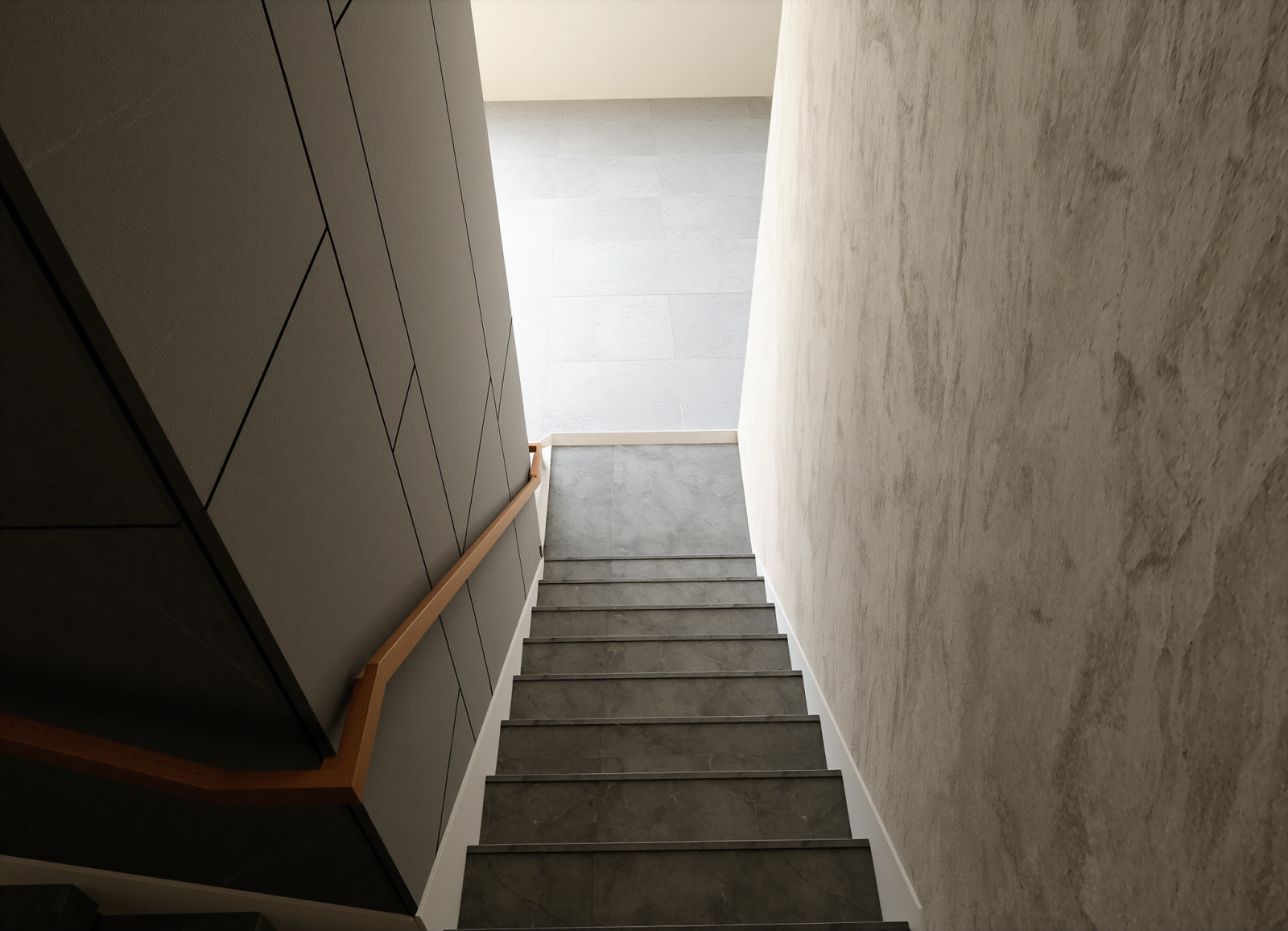 现代楼梯间3D模型下载【ID:1214692632】