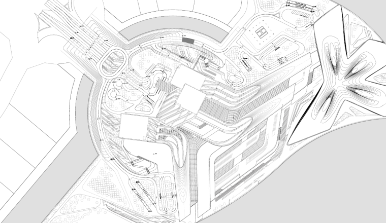 [迪拜]扎哈舞蹈大厦建筑设计方案文本（PDF+CAD）cad施工图下载【ID:151437193】