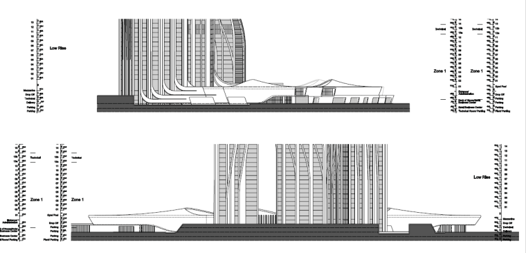 [迪拜]扎哈舞蹈大厦建筑设计方案文本（PDF+CAD）cad施工图下载【ID:151437193】