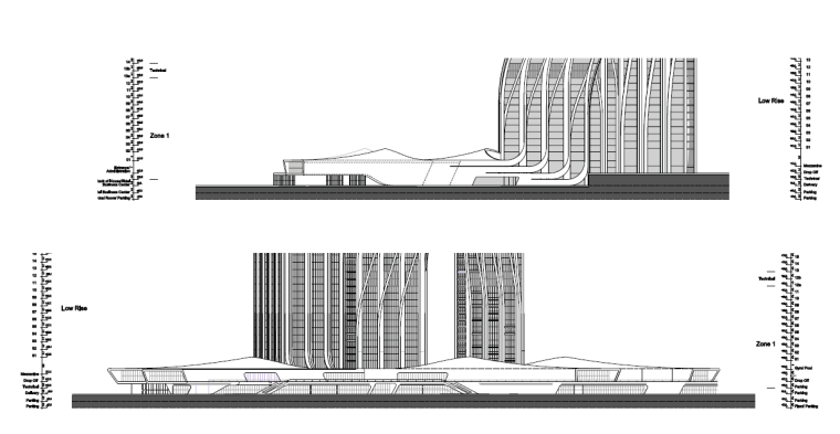 [迪拜]扎哈舞蹈大厦建筑设计方案文本（PDF+CAD）cad施工图下载【ID:151437193】