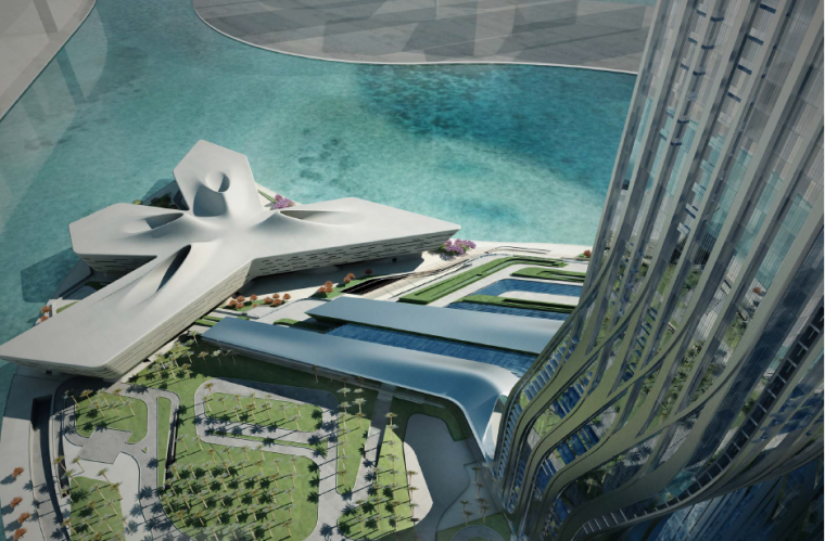 [迪拜]扎哈舞蹈大厦建筑设计方案文本(pdf cad)施工图下载【id