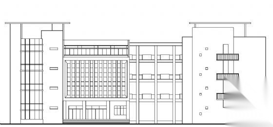 某学校教学楼建筑方案cad施工图下载【ID:151538169】