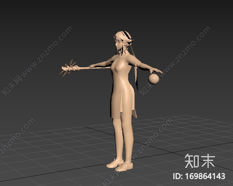 游戏里的赵灵儿3d打印模型下载【ID:169864143】