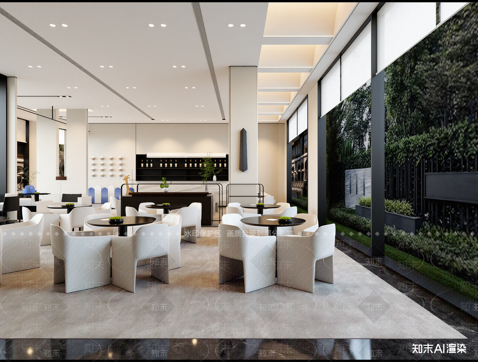 现代咖啡厅3D模型下载【ID:1214559933】