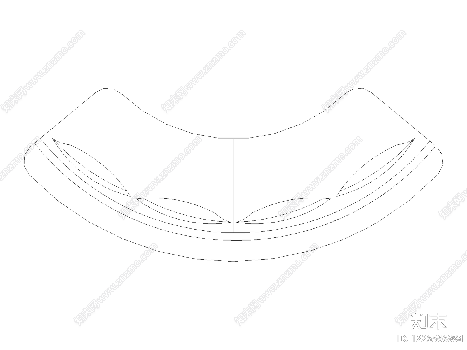 装饰线条cad施工图下载【ID:1226566994】