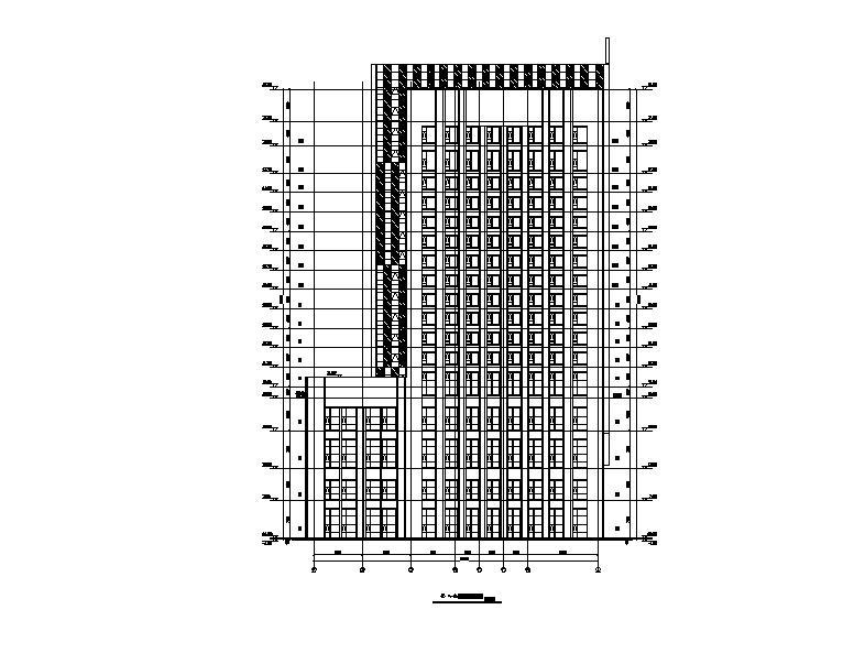 [江苏]高层连廊式办公酒店综合体建筑施工图施工图下载【ID:151528128】