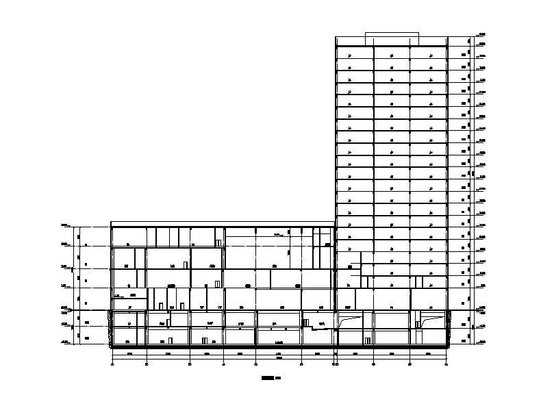 [江苏]高层连廊式办公酒店综合体建筑施工图施工图下载【ID:151528128】