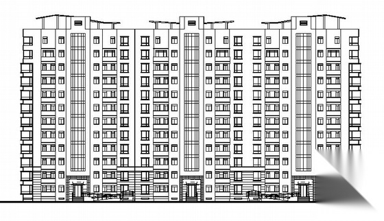 嘉兴某广场建筑设计施工图cad施工图下载【ID:149844189】