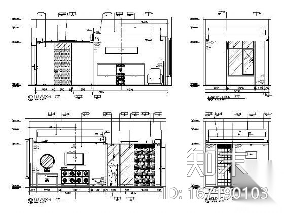 [陕西]某办事处装修施工图cad施工图下载【ID:167190103】