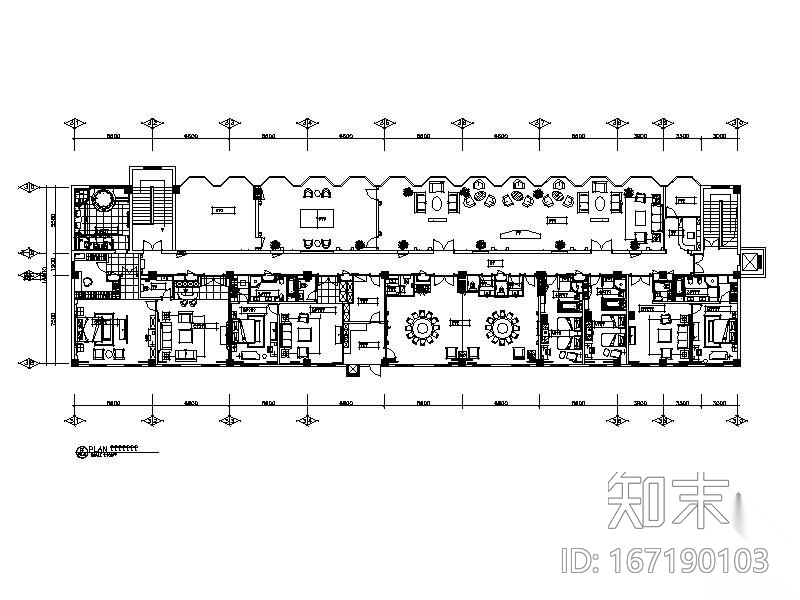 [陕西]某办事处装修施工图cad施工图下载【ID:167190103】