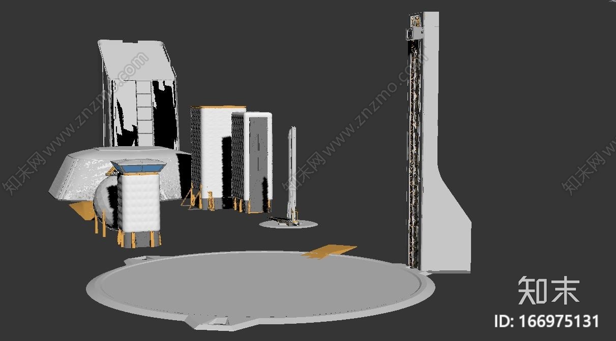 次世代科幻基地场景3d模型CG模型下载【ID:166975131】