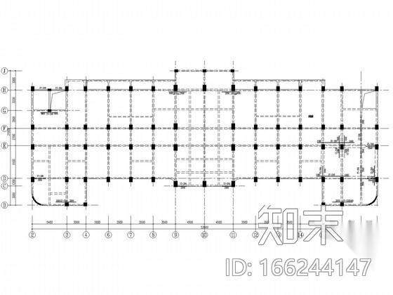 医院门诊楼综合楼加固改造结构施工图cad施工图下载【ID:166244147】