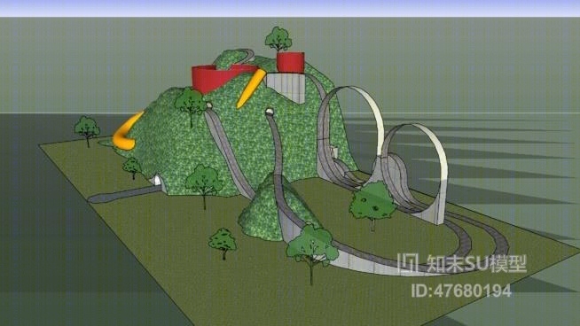 娱乐器材组合SU模型下载【ID:47680194】