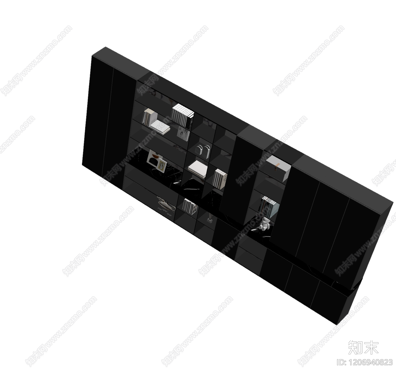 大理石电视墙组合3D模型下载【ID:1206940823】