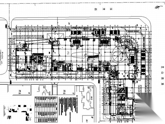 [沈阳]高层塔式办公楼及商业综合广场建筑施工图（190...施工图下载【ID:167231136】