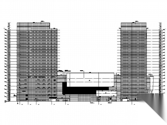 [沈阳]高层塔式办公楼及商业综合广场建筑施工图（190...施工图下载【ID:167231136】