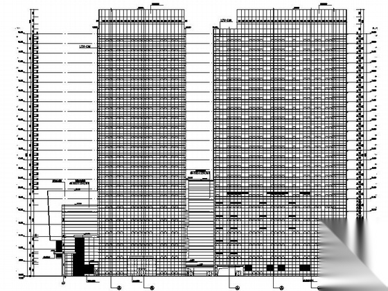 [沈阳]高层塔式办公楼及商业综合广场建筑施工图（190...施工图下载【ID:167231136】